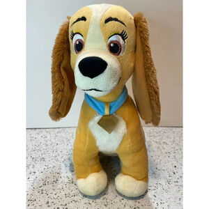 Used Disney Store 12" Lady Plush, Lady and the Tramp Movie Plush, Stuffed Animal
